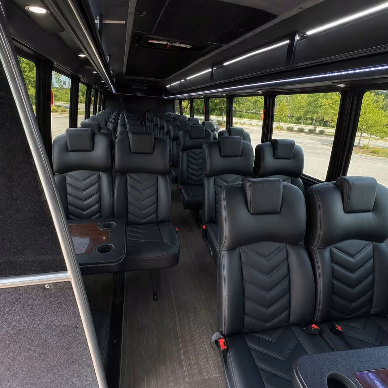 25 passenger minibus inside