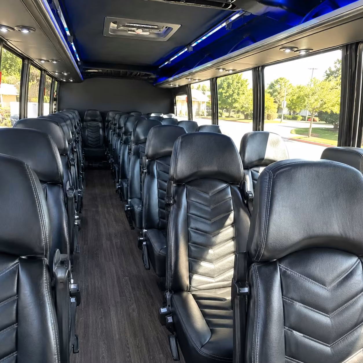 25 passenger minibus interior