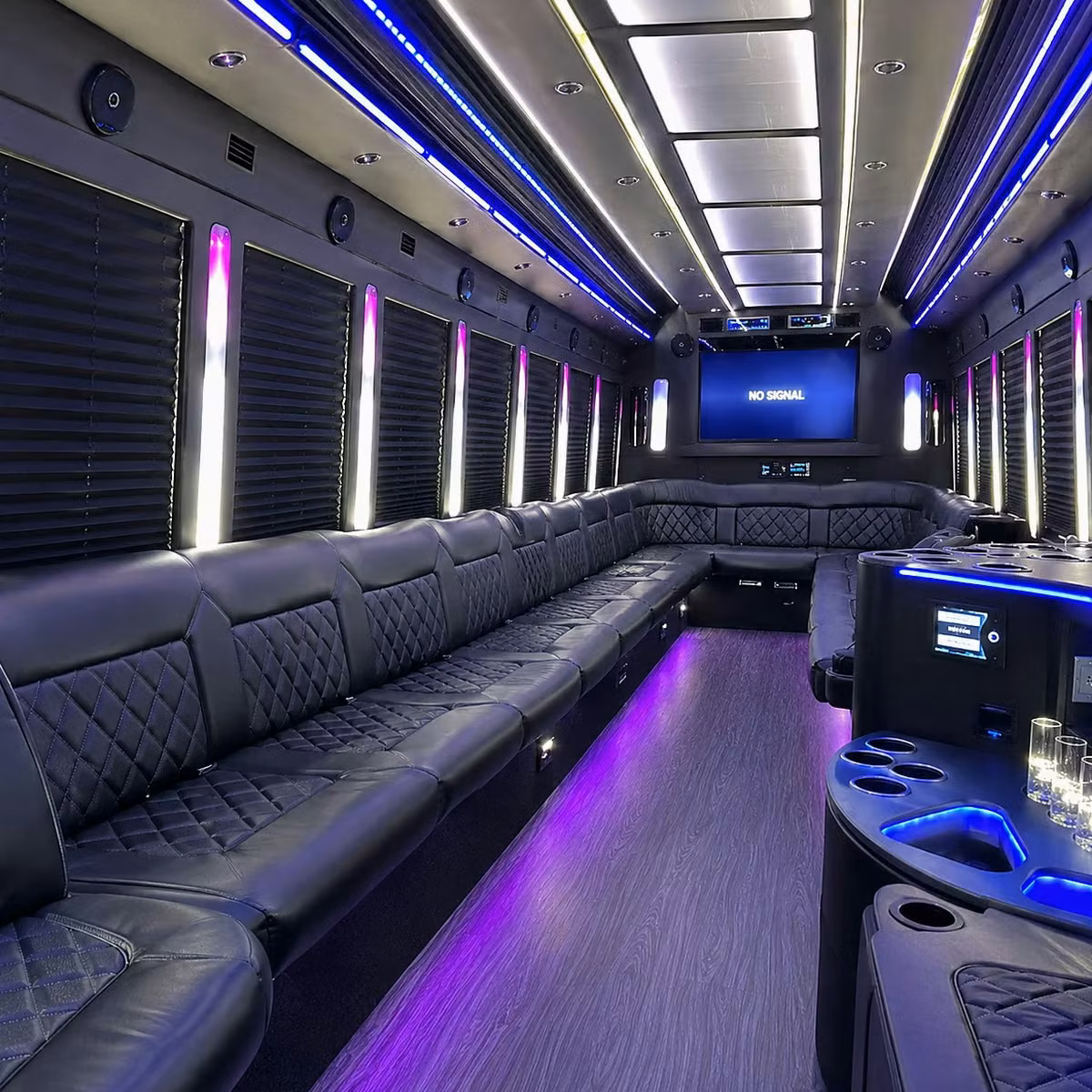 party bus interior